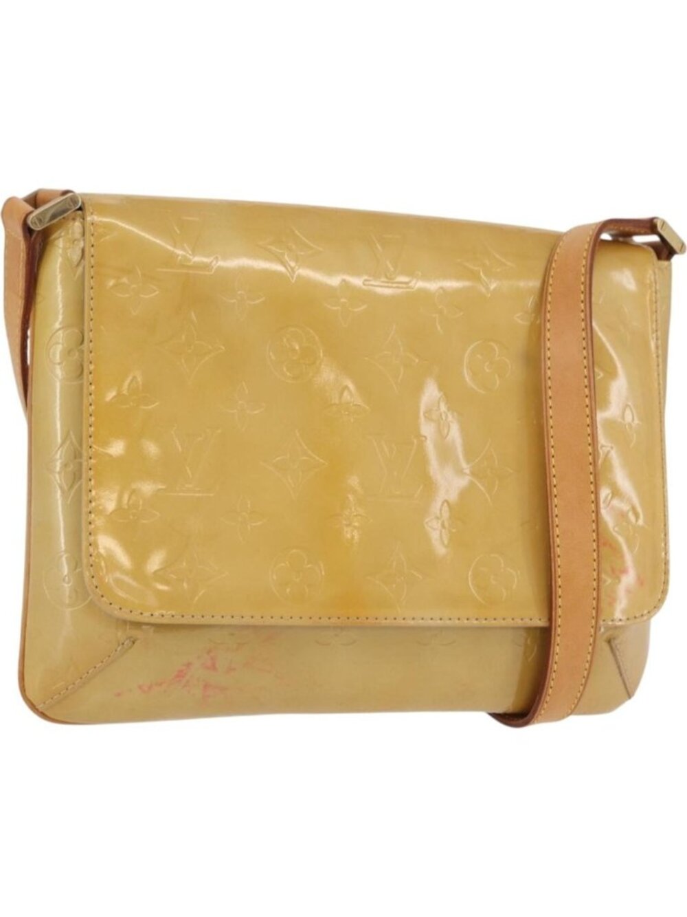 LOUIS VUITTON Monogram Vernis Thompson Street Bag Beige M91301